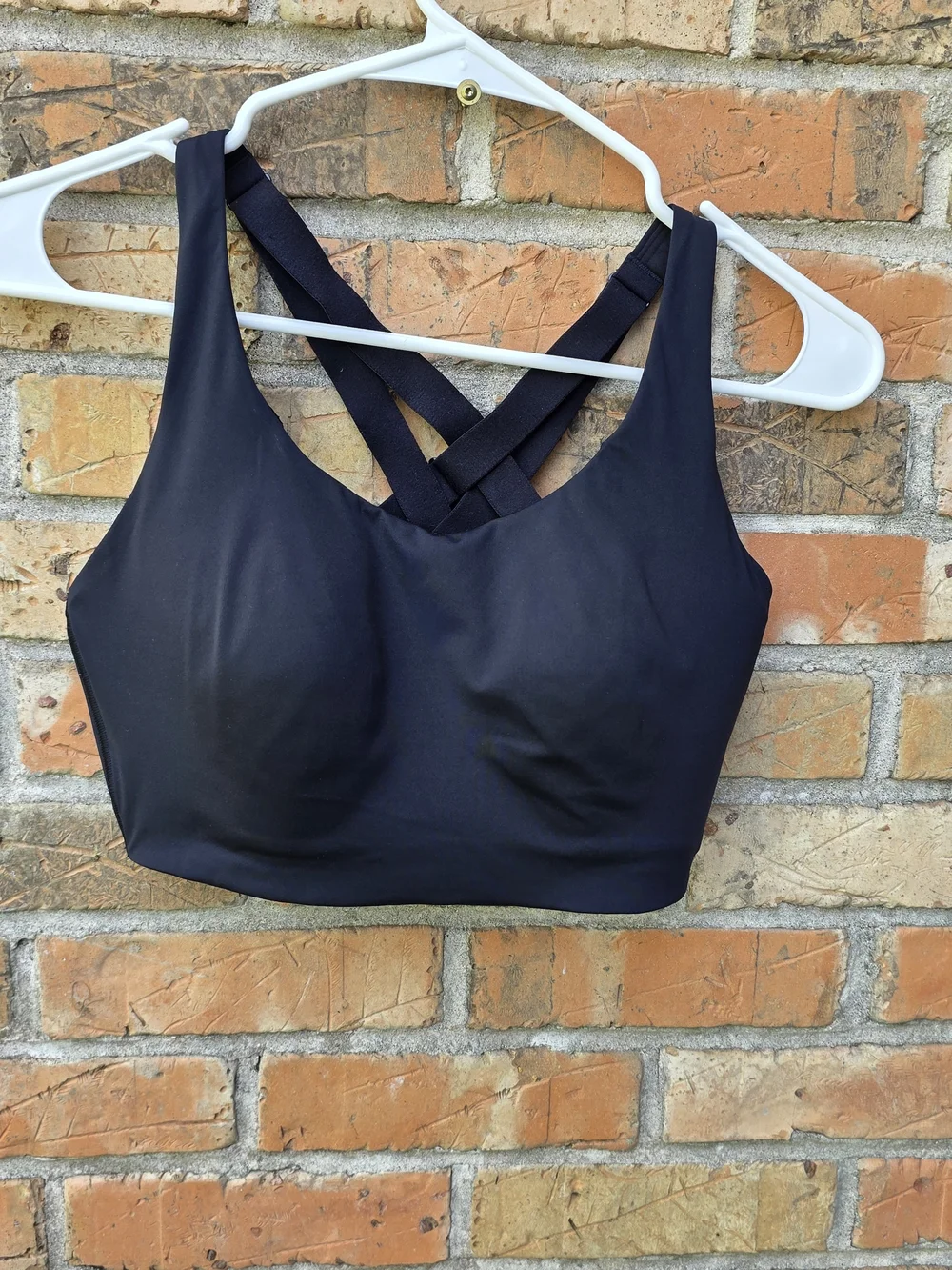 lululemon athletica Black Crisscross Back Sports Bra